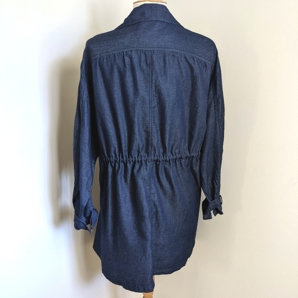DENIM Shark Bite Shawl Collar Jacket S - Picture 6 of 14